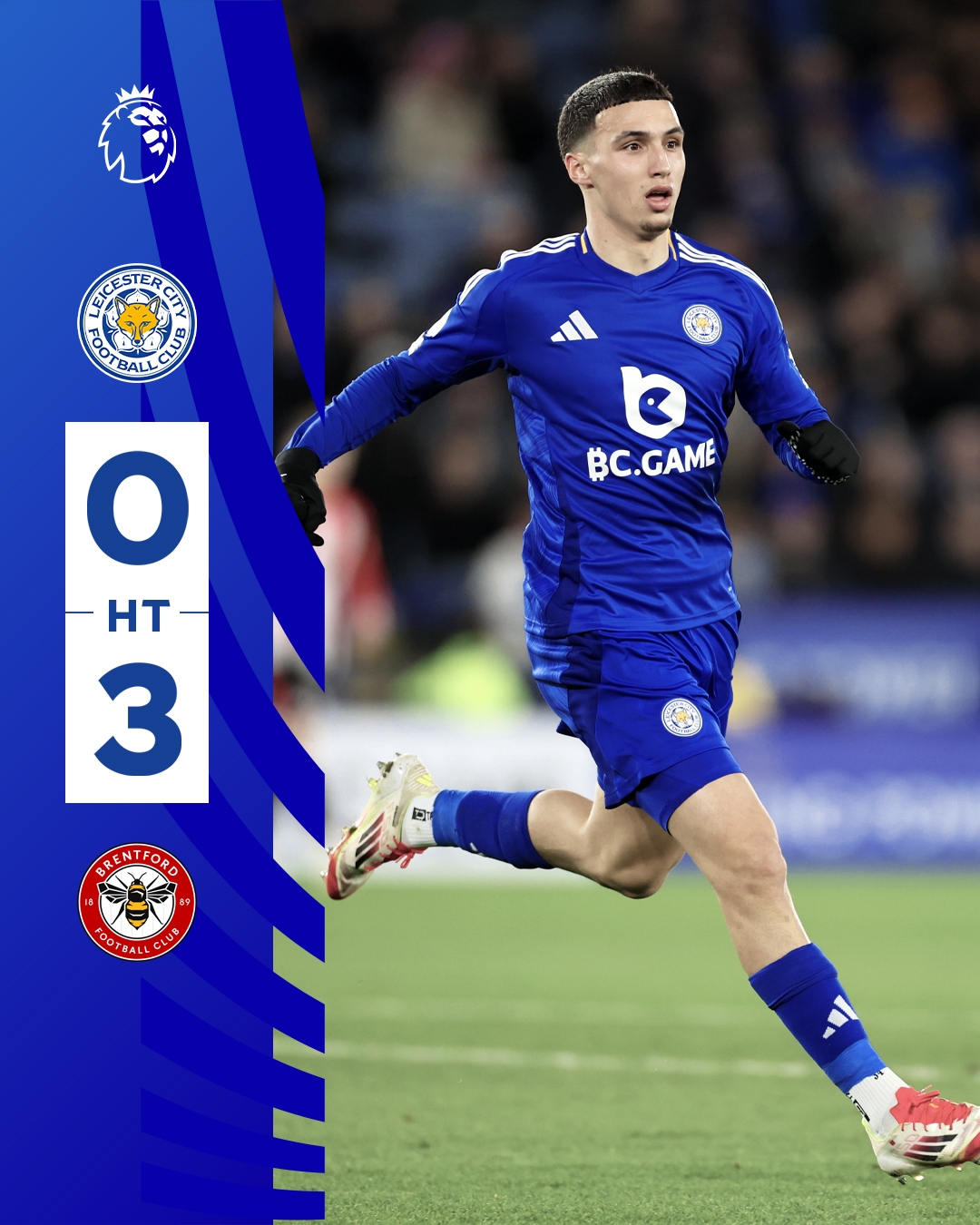 半場(chǎng)0-3！萊斯特若不進(jìn)球輸球，將主場(chǎng)6連敗0進(jìn)球創(chuàng)歷史最糟戰(zhàn)績(jī)